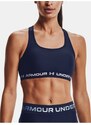 Tmavě modrá dámská sportovní podprsenka Under Armour UA Crossback Mid Bra