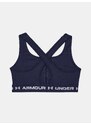 Tmavě modrá dámská sportovní podprsenka Under Armour UA Crossback Mid Bra