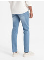 Ombre Clothing Pánské džínové kalhoty SLIM FIT - světle modré V2 OM-PADP-0110