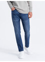 Ombre Clothing Pánské džínové kalhoty SLIM FIT - modré V3 OM-PADP-0110