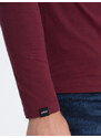 Ombre Pánské tričko s dlouhým rukávem a kapsou
