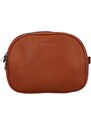 MaxFly Malá trendy koženková crossbody kabelka Jennifer, hnědá