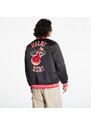 Pánský bomber Mitchell & Ness Miami Heat Heavyweight Satin Jacket Black