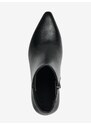 Černé dámské kotníkové boty na podpatku Tamaris - Dámské