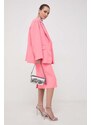 Sukně MAX&Co. x Anna Dello Russo růžová barva, midi, pouzdrová