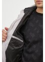 Péřová bunda Lacoste pánská, šedá barva, zimní
