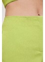 Kalhoty MAX&Co. x Anna Dello Russo dámské, zelená barva, jednoduché, high waist