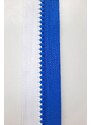 Haillo Fashion Dlouhý zip dělitelný bílá/modrá - středně hrubý 70 cm, zuby 6 mm