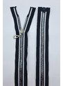 Haillo Fashion Dlouhý zip dělitelný - středně hrubý 70 cm, zuby 6 mm proužek