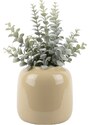 Time for home Světle hnědá kovová váza Ivyna 20,5 cm