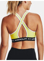 Under Armour Podprsenka Crossback Mid Bra-YLW - Dámské