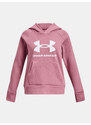 Under Armour Mikina UA Rival Fleece BL Hoodie-PNK - Holky