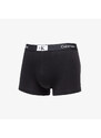Boxerky Calvin Klein 96 Cotton Trunk 3-Pack Black/ Grey Heather/ Warped Logo Print Black
