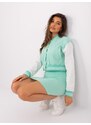 Fashionhunters Mint ležérní set s bomber mikinou