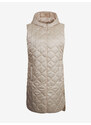 Orsay Béžová dámská dlouhá prošívaná vesta - Dámské
