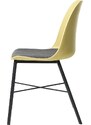 Žlutá plastová jídelní židle Unique Furniture Whistler