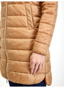 Orsay Světle hnědý dámský zimní prošívaný kabát - Dámské