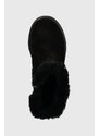 Dětské semišové zimní boty Primigi černá barva