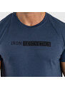 Pánské fitness tričko Iron Aesthetics Gym, modré