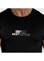 Pánské fitness tričko Iron Aesthetics Split, černé
