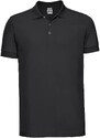 RUSSELL Men's T-shirt Stretch Polo R566M 95% smooth cotton ring-spun 5% Lycra 205g/210g