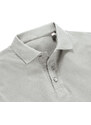 Light Grey Men's Polo Shirt Pure Organic Russell
