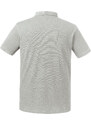 Light Grey Men's Polo Shirt Pure Organic Russell