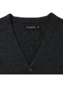 RUSSELL Men's Sleeveless Cardigan, Neckline V R719M 50/50 50% Cotton 50% Acrylic CottonBlend TM weave 12 275g