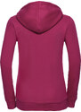 Pink women's hoodie with Authentic Russell zipper
