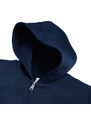 Navy blue children's sweatshirt with hood and zipper Authentic Russell