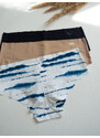 DKNY Litewear 3-balení kalhotek - stripe print
