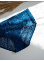 DKNY bokové kalhotky Modern Lace - Poseidon modré