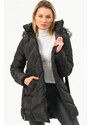 Z6768 DEWBERRY WOMEN'S OUTERWEAR - BLACK