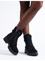 T.SOKOLSKI Women's suede ankle boots Shelovet