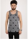 Madmext Printed Anthracite Singlet 2303