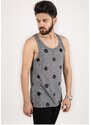 Madmext Printed Anthracite Singlet 2303