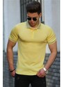 Madmext Men's Yellow Polo T-Shirt 4536