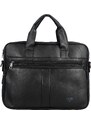 Coveri Pánská koženková pracovní taška na notebook Felco, černá