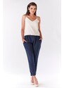 Awama Woman's Pants A186 Navy Blue