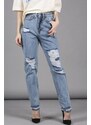 Madmext Mad Girls Blue Torn Mom Jeans