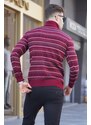 Madmext Claret Red Turtleneck Knitwear Sweater 5170