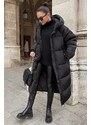 Madmext Mad Girls Black Long Puffer Jacket