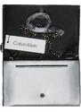 Calvin Klein dámská kabelka clutch s řetízkem stříbrná