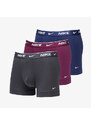 Boxerky Nike Dri-FIT Trunk 3-Pack Midnight Navy/ Bordeaux/ Anthracite
