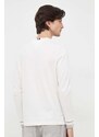 Bavlněné tričko s dlouhým rukávem Tommy Hilfiger bílá barva, s potiskem