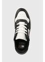 Kožené sneakers boty Tommy Jeans TJW RETRO BASKET ESS černá barva, EN0EN02505