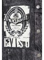 Džínová bunda Evisu Poster and Seagull Print pánská, černá barva, přechodná, 2EAHTM3DJ8064LFCS
