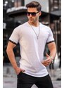 Madmext Basic White Men's T-Shirt