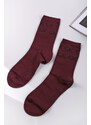 Calvin Klein Dámské bordové ponožky v dárkovém balení CK Women Lurex Logo