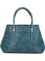 INT COMPANY Elegantní dámská koženková kabelka do ruky Antonella, světle modrá